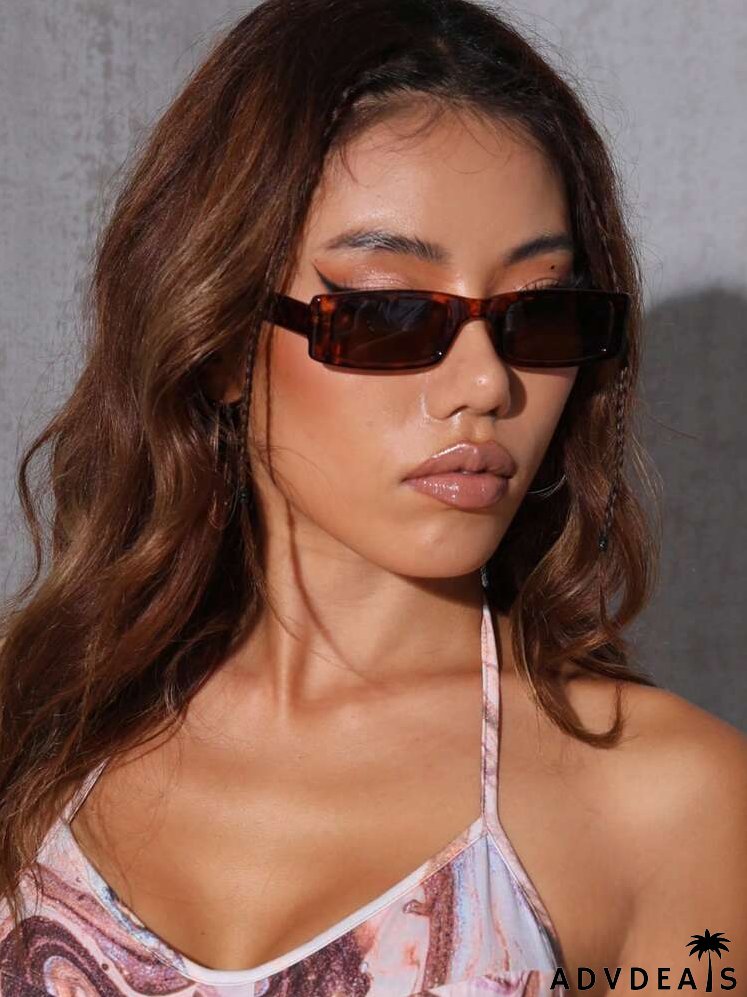 Square Frame Tinted Lens Sunglasses