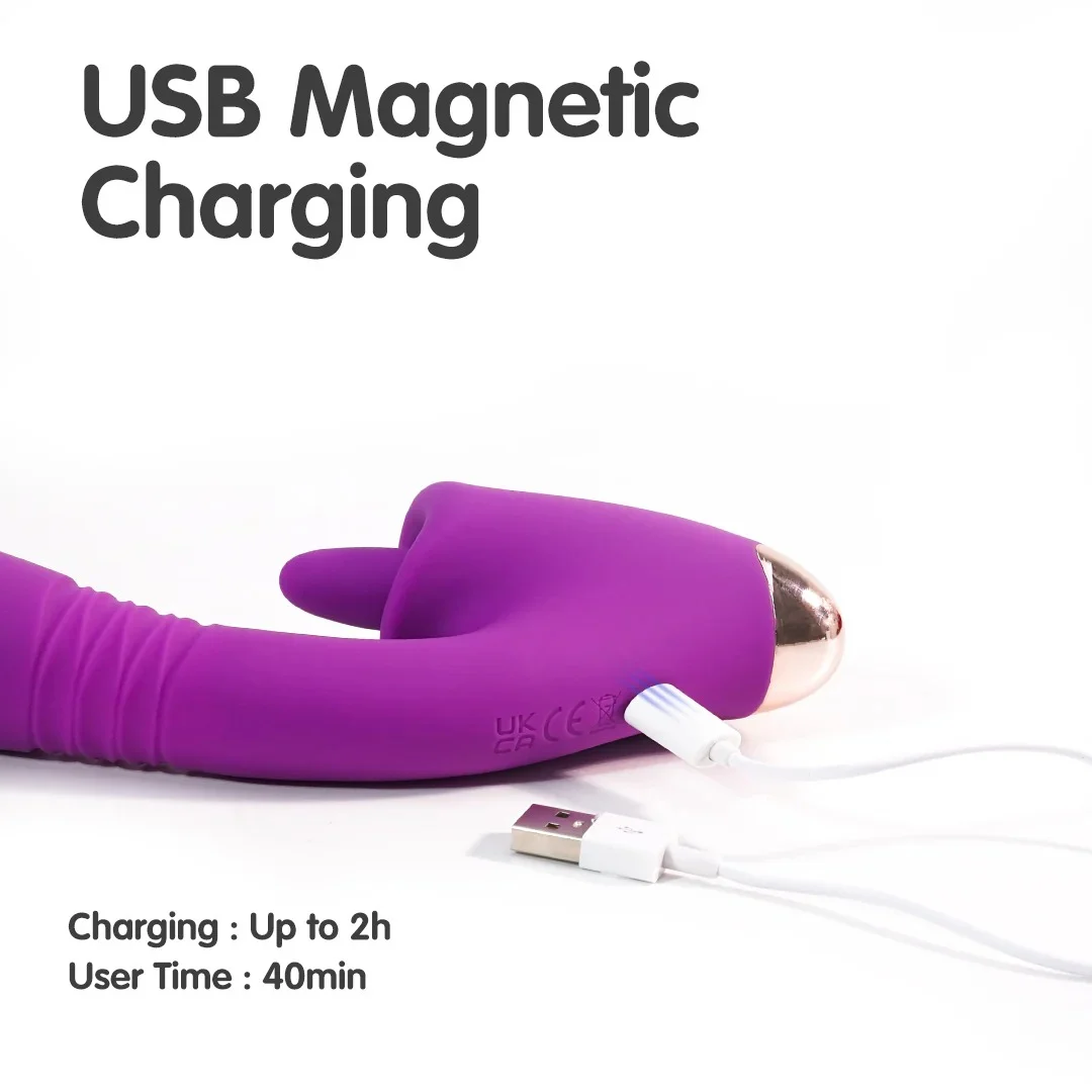 Flora Clit Licking & Thrusting Rabbit Vibrator Oral Stimulation