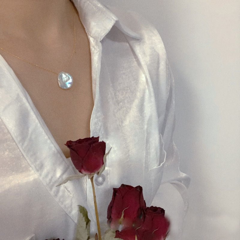Premium Baroque Petal Pearl Necklace