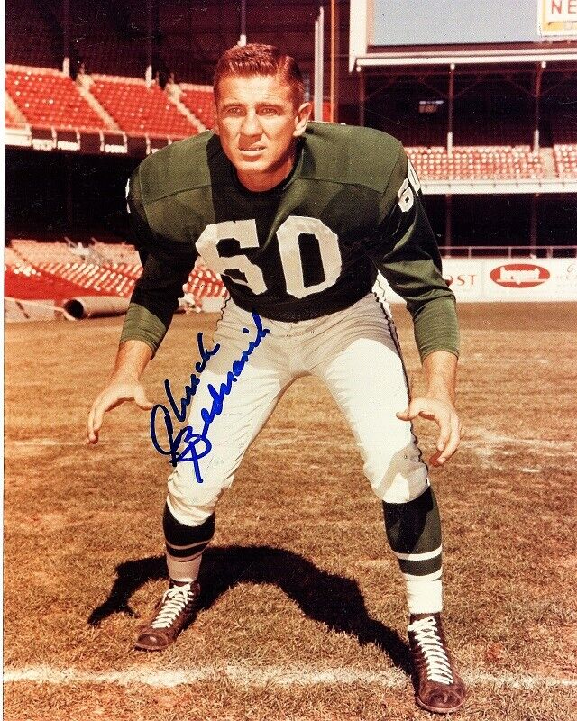 Chuck Bednarik Signed - Autographed Philadelphia Eagles 8x10 Photo Poster painting - Died 2015