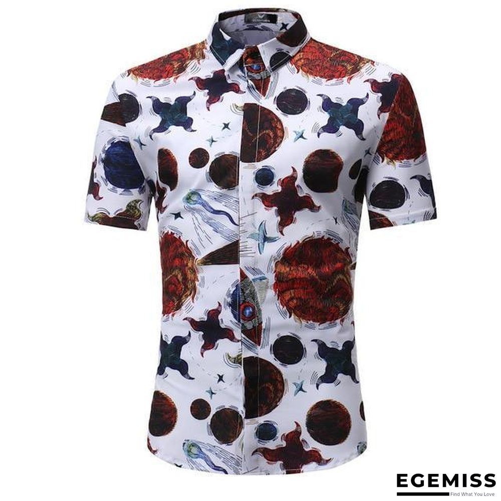 Men Fashion Style Short Sleeve Hawaiian Shirt | EGEMISS