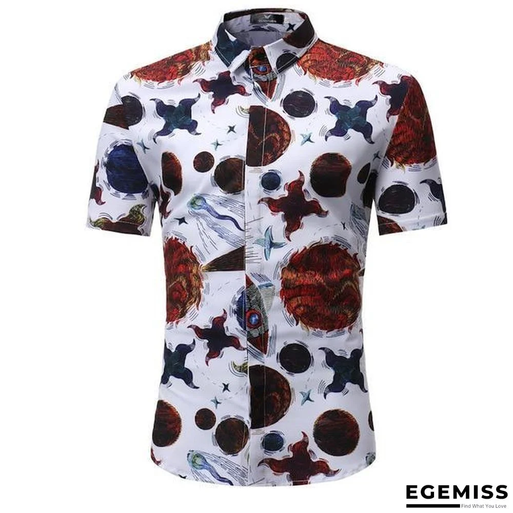 Men Fashion Style Short Sleeve Hawaiian Shirt | EGEMISS