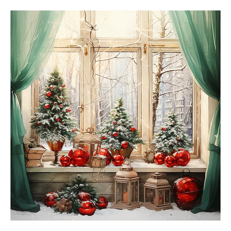 Winter Holiday Christmas Diamond Painting Ornaments 