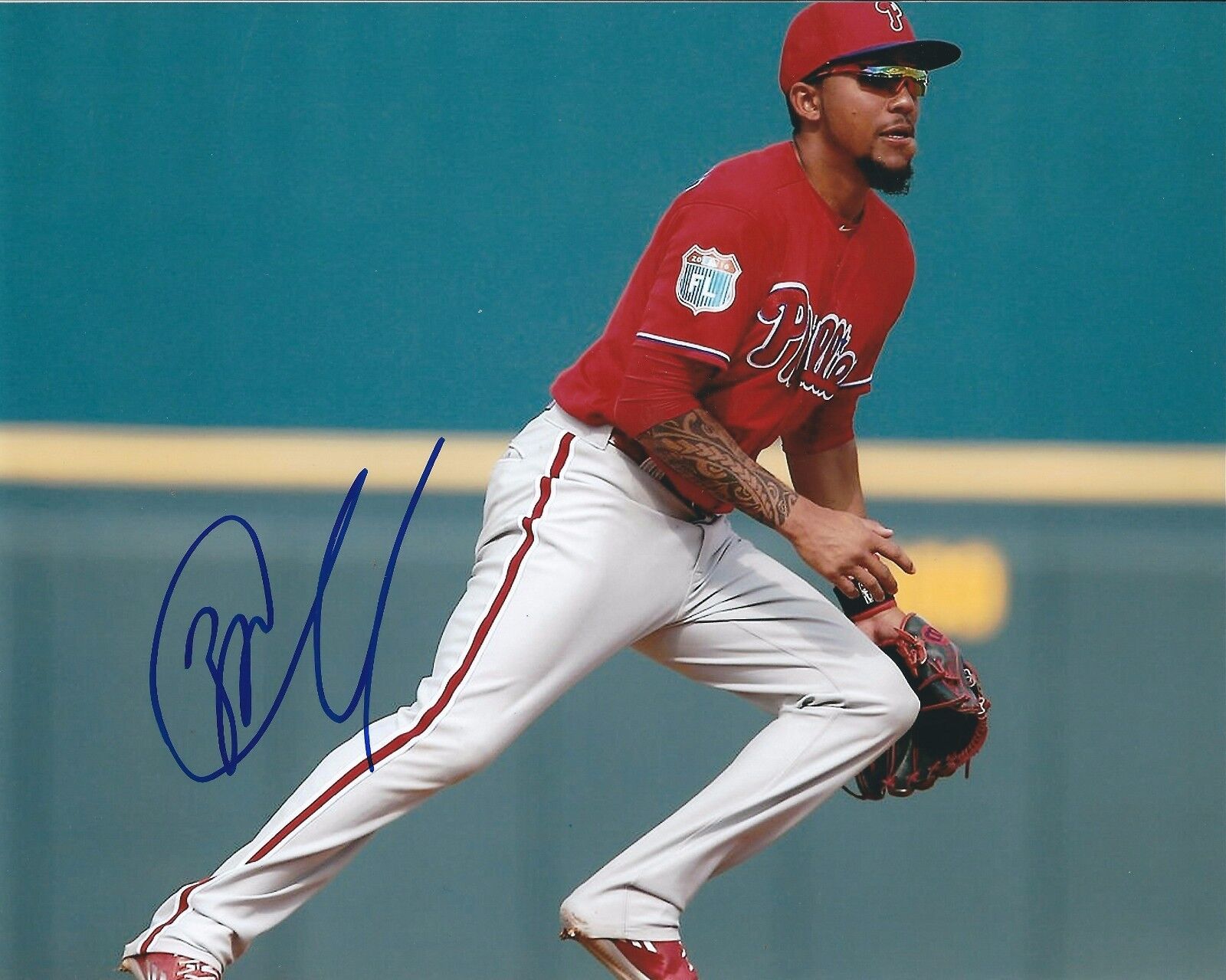 Signed 8x10 J.P. CRAWFORD Philadelphia Phillies Autographed Photo Poster painting - COA