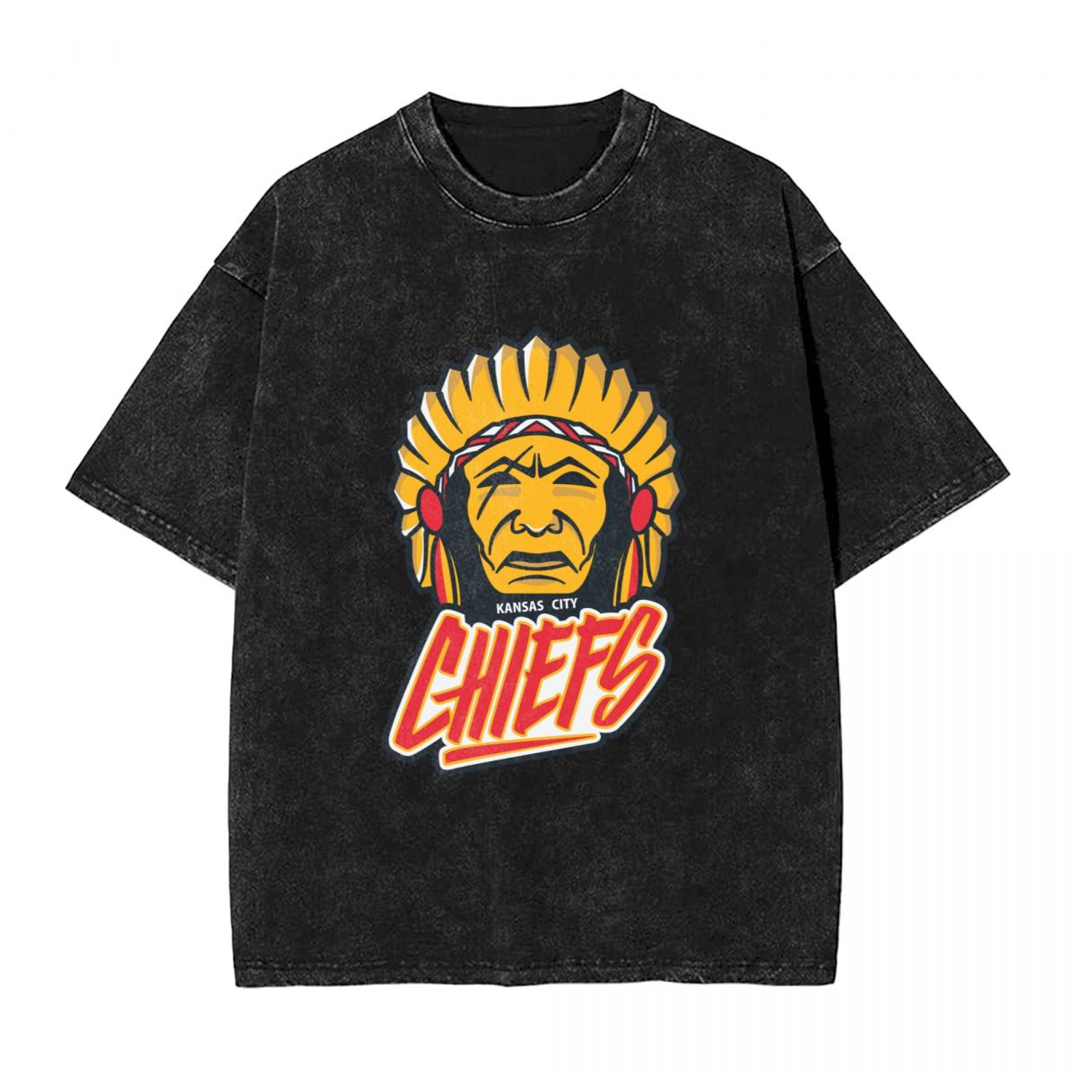 Kansas City Chiefs Men's Oversized Streetwear Tee Shirts