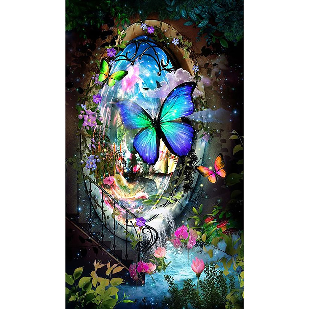 

Entrance to Butterfly Wonderland - Round Drill Diamond Painting - 40*70CM (Big Size), 501 Original