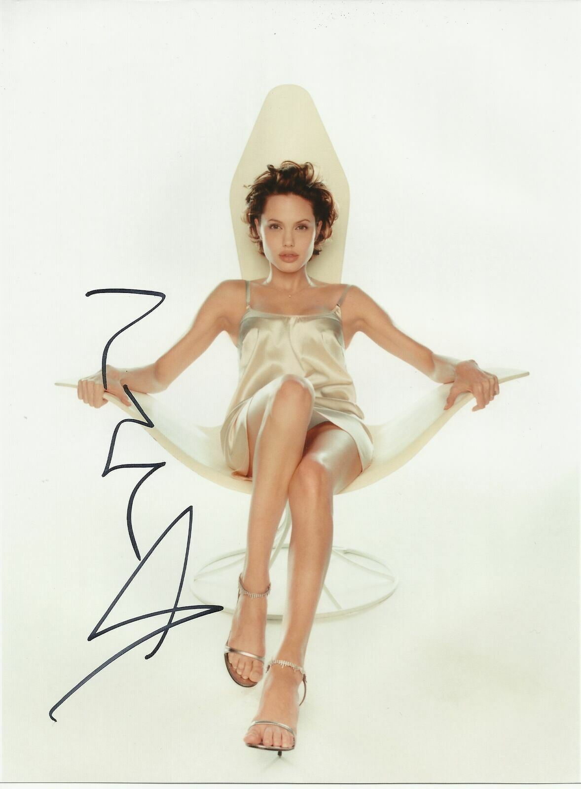 Angelina Jolie GENUINE HAND SIGNED 10X8 Photo Poster painting (5426)