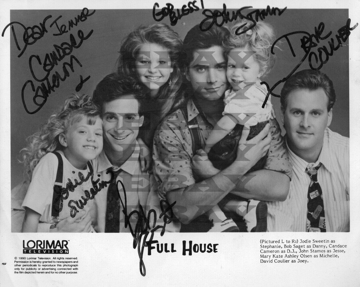 Full House Cast Autographed Signed 8x10 Photo Poster painting Reprint