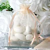 10 Pack | 3"x4" Peach Organza Drawstring Wedding Party Favor Gift Bags