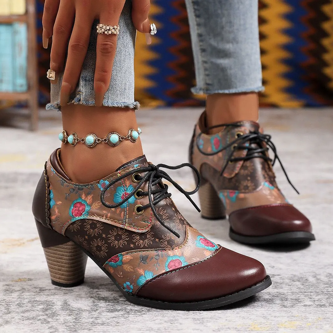 Yyvonne Autumn And Winter New Women's Boots Rough High And Martin Boots British Style National Style Women Boots