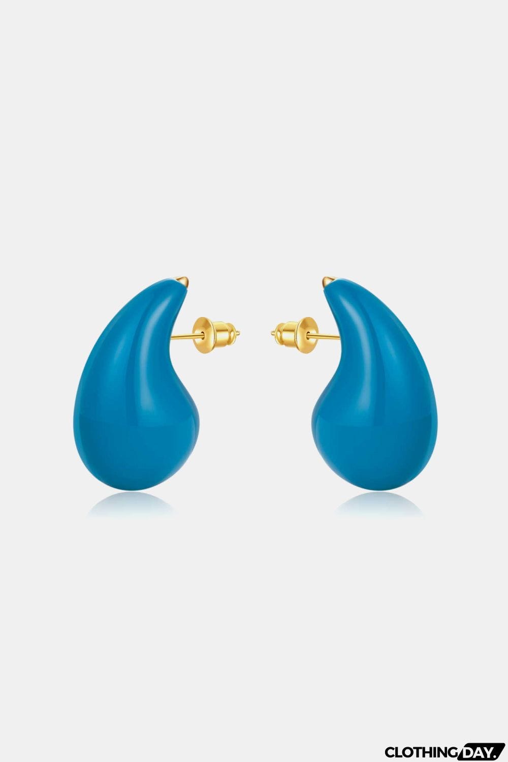 Big Size Water Drop Brass Earrings