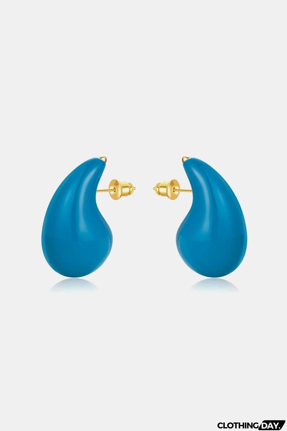 Big Size Water Drop Brass Earrings