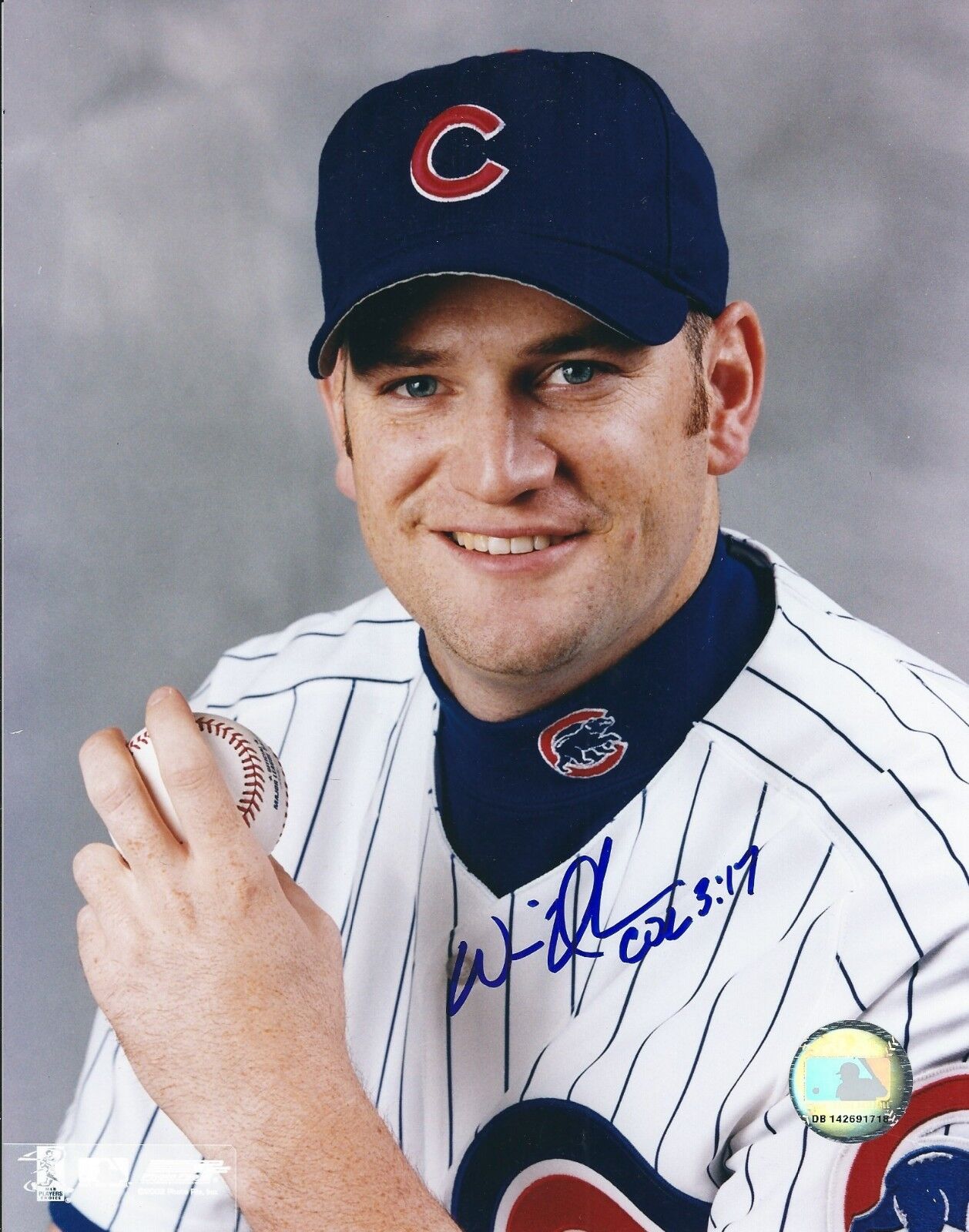 Signed 8x10 WILL OHMAN Chicago Cubs Autographed Photo Poster painting - COA