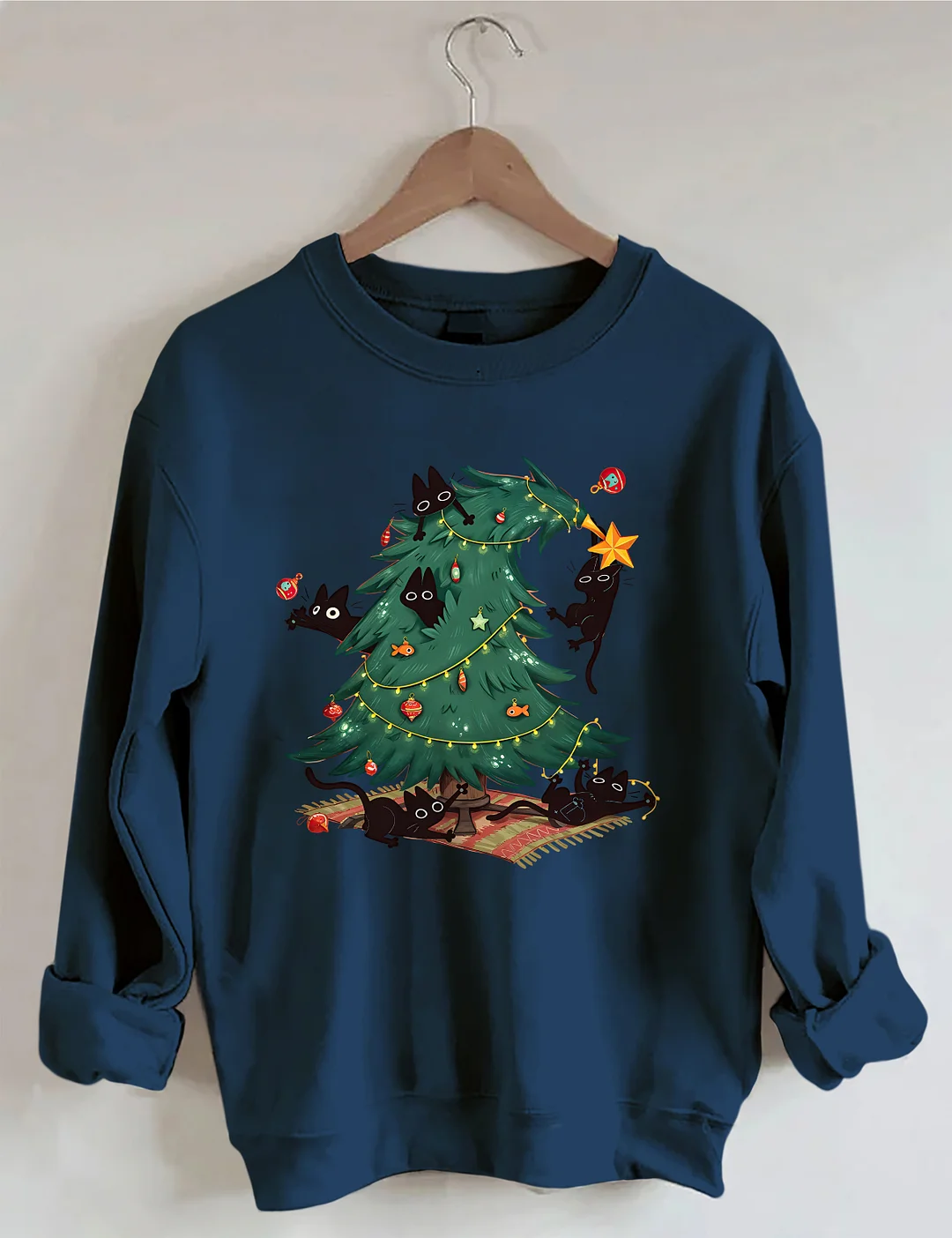 Funny Christmas Cat Sweatshirt