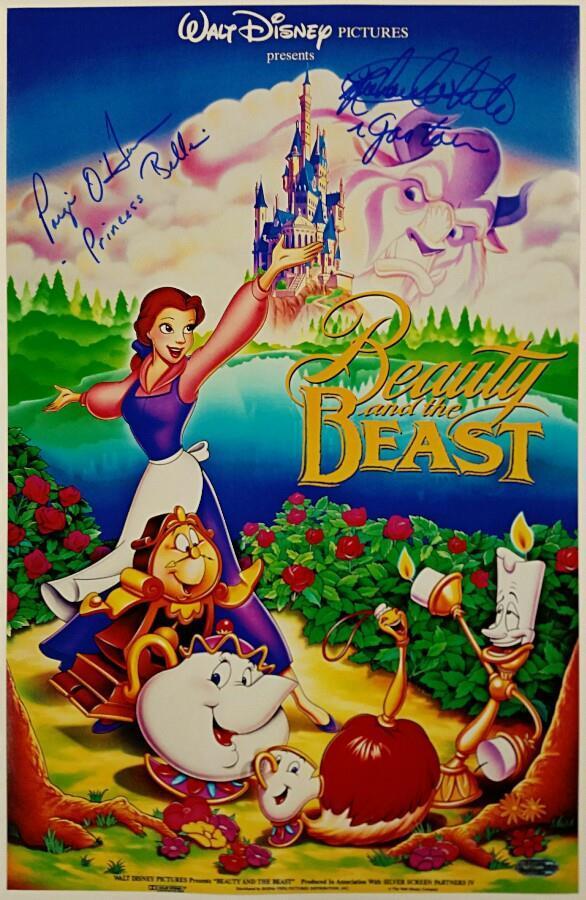 PAIGE O'HARA + RICHARD WHITE Signed 11x17 Photo Poster painting Beauty & the Beast OC HOLOGRAM