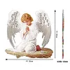 Kit d&rsquo;art en acrylique 2D plat en acrylique en losange Angel Elf bricolage d&eacute;coration int&eacute;rieure face simple