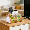(24cm)Diamond Art Tissue Box DIY PU Napkin Cover for Home(best grandma ever)