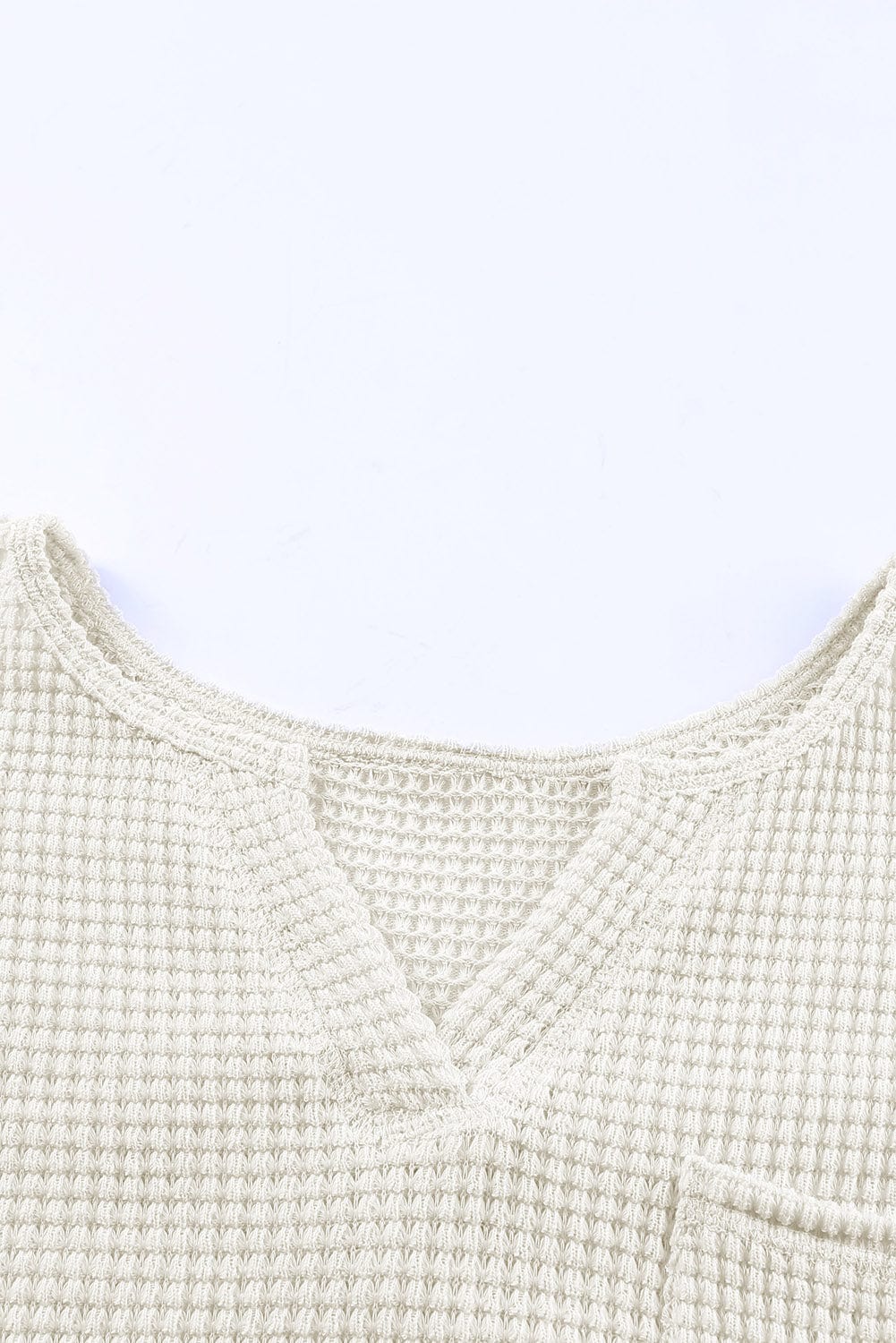 Everyday Waffle Knit Henley Top