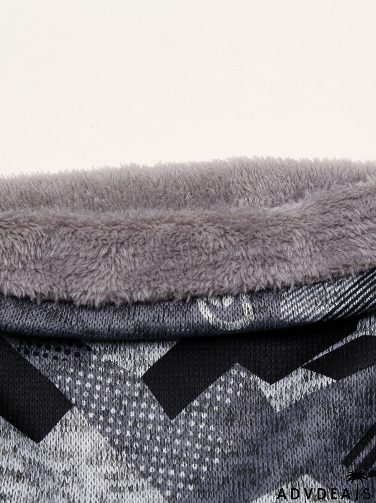 Geometric Pattern Infinity Scarf