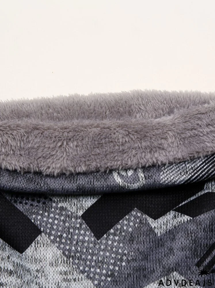 Geometric Pattern Infinity Scarf