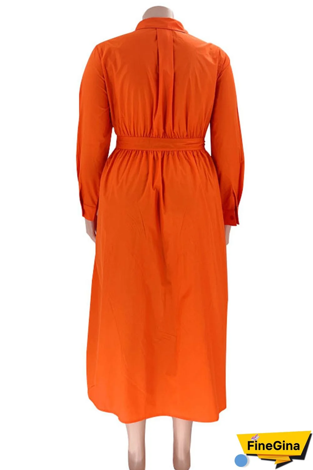 Black Casual Solid Patchwork Buckle Turndown Collar Shirt Dress Plus Size Dresses