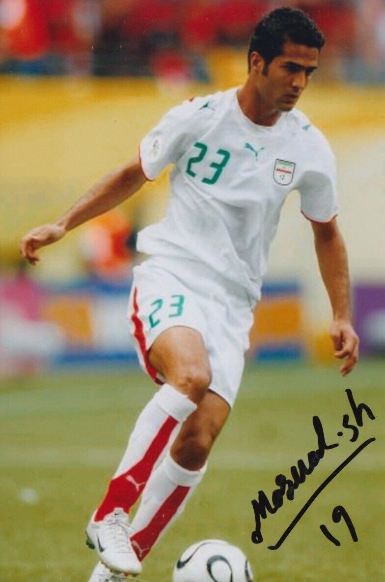 MASOUD SHOJAEI HAND SIGNED 6X4 Photo Poster painting IRAN FOOTBALL AUTOGRAPH