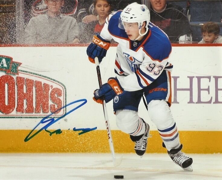 Edmonton Oilers Ryan Nugent Hopkins Signed Autographed 8x10 Photo Poster painting COA E