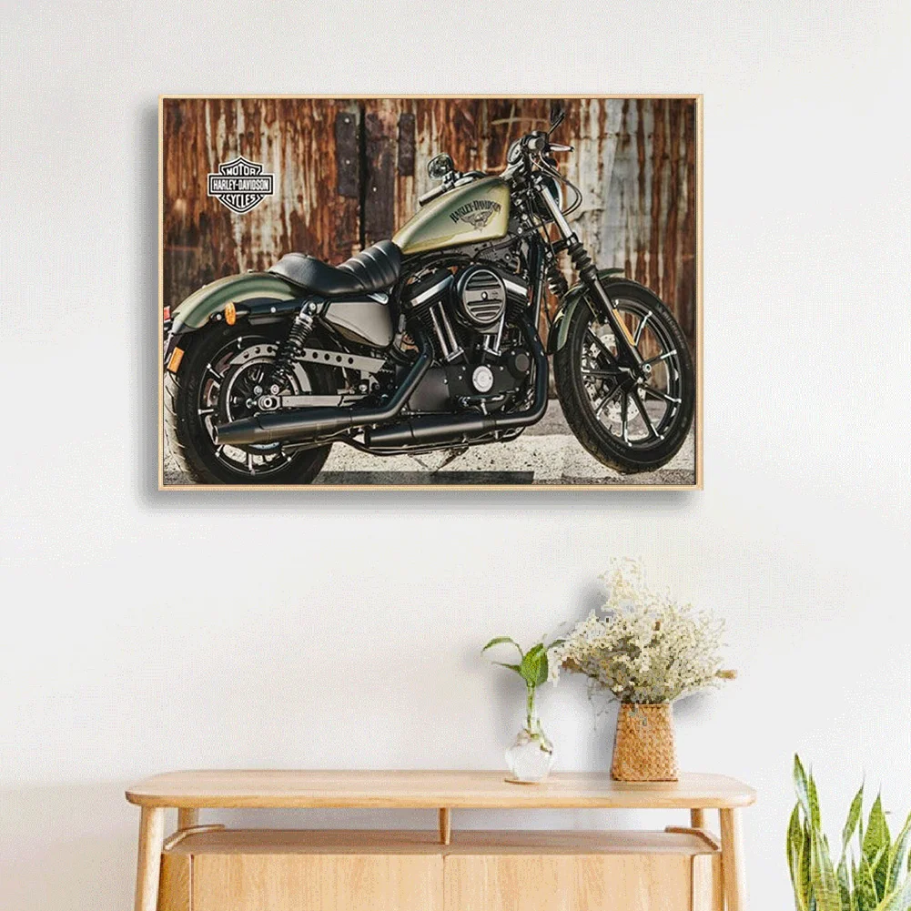 Motorcycle 5D DIY Diamond Painting Kit Resin Full Round Home Wall Art Craft