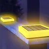 LED Solar Pillar Light Outdoor Waterproof Column Night Light Garden Decor