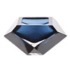 Windproof Cigarette Ashtray Creative Diamond Styling Crystal Glass Ashtray Home Living Room Office Hotel Portable Ashtrays Personality Decoration Ash Trays Desktop Smoking Ash Tray Holder