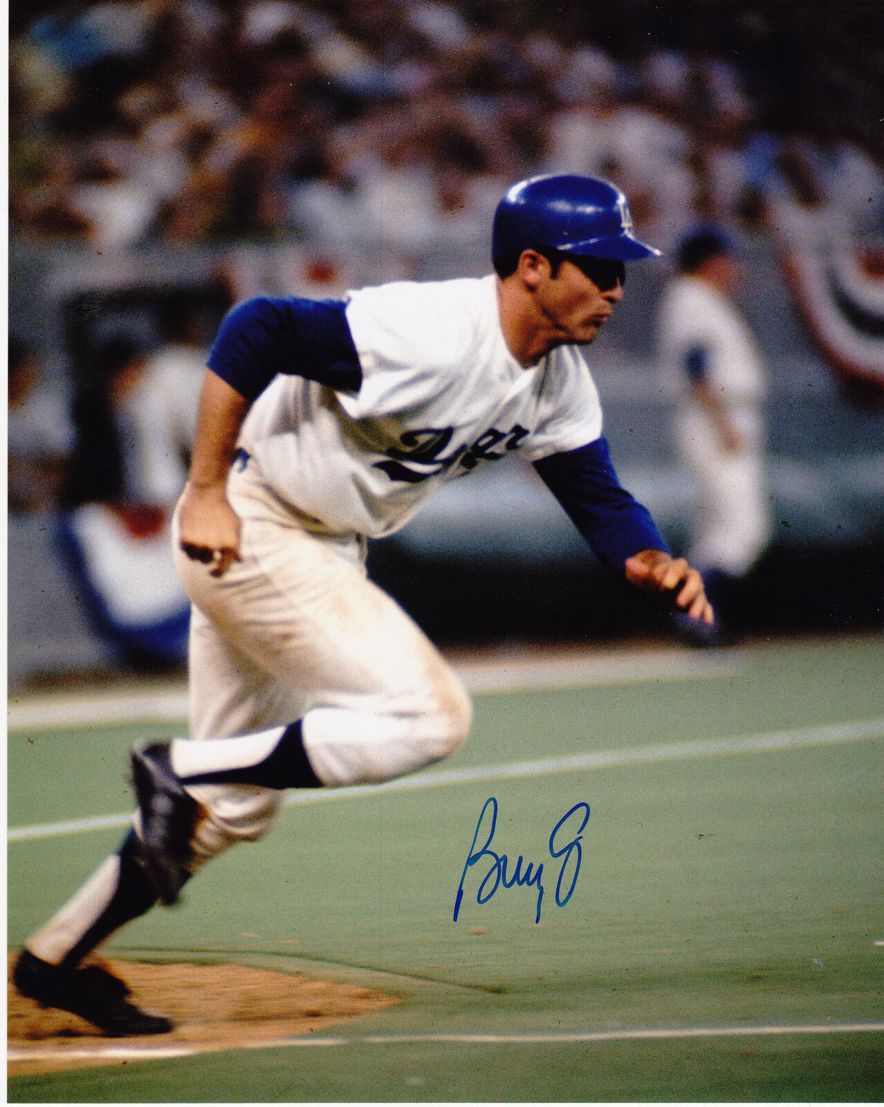 BILLY GRABARKEWITZ LOS ANGELES DODGERS ACTION SIGNED 8x10