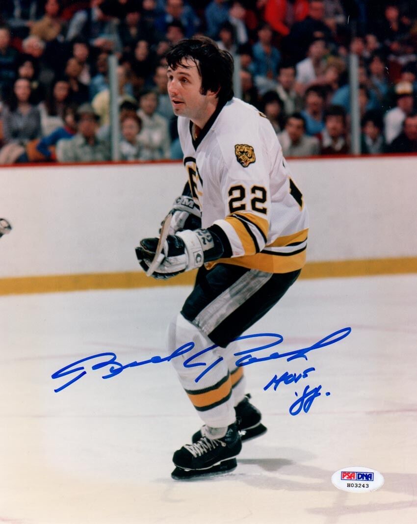 Brad Park SIGNED 8x10 Photo Poster painting + HOF 88 Boston Bruins PSA/DNA AUTOGRAPHED