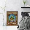 (US Only)Dragon Printed Cross Stitch Kit 40x55cm DIY 14CT Thread Art Needlework Decor