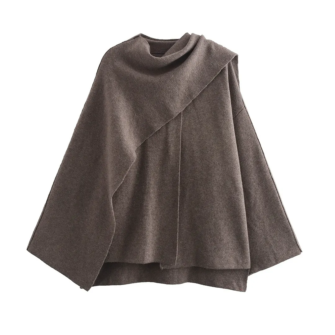 Nigikala Nigikala Cloak Style Long Sleeve Hair This Coat 2025 Spring And Autumn New B62406