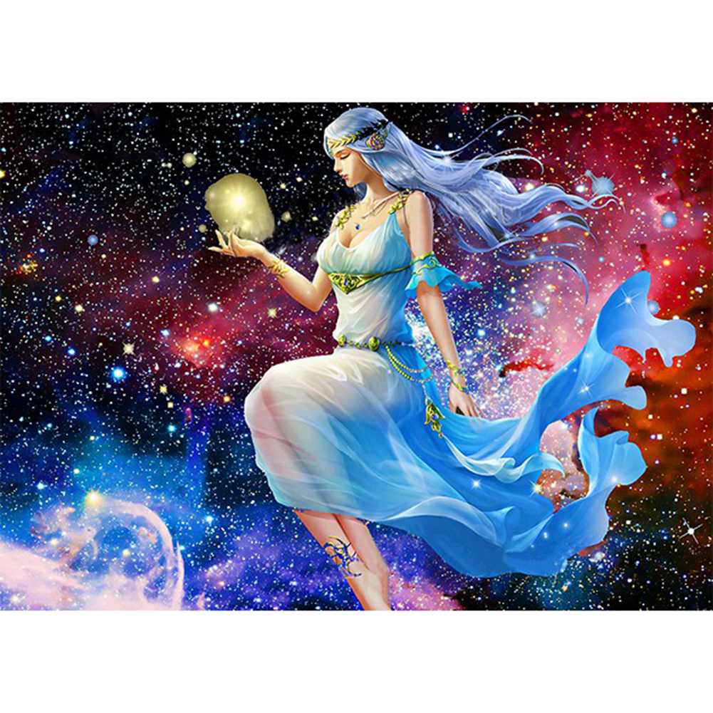 

40*30CM - Round Drill Diamond Painting - Elf Girl, 501 Original