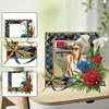 Acrylic Special Shape Rose Diamond Painting Picture Frame Kit