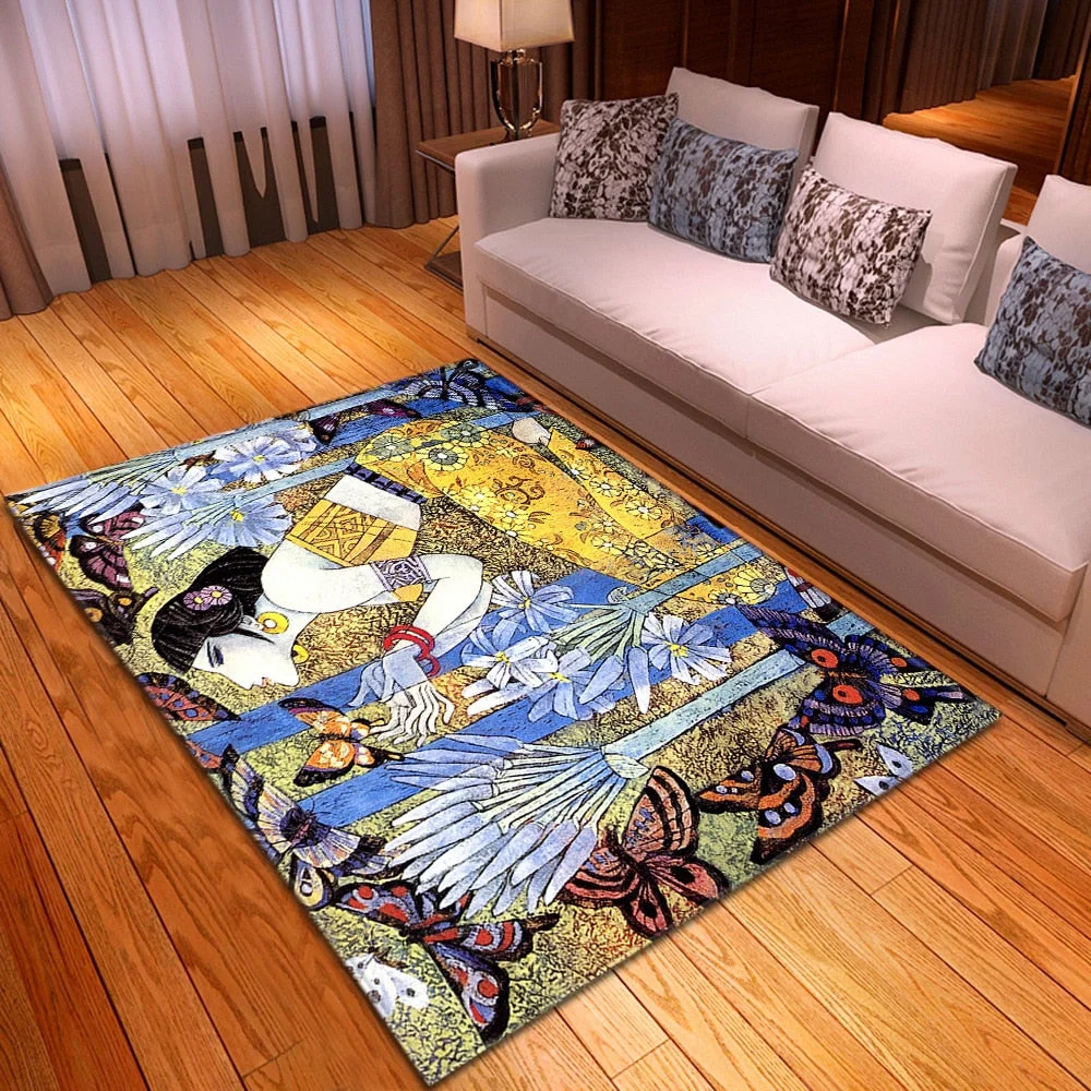 Modern Carpet Living Room Bedroom Decoration Kids Room Carpets Hallway Floor Children Rugs Home Flannel 3D Pattern Bedside Mat