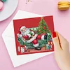 (US Only)10pcs DIY Diamond Art Greeting Cards Congratulations Cards & Gifts (Christmas)