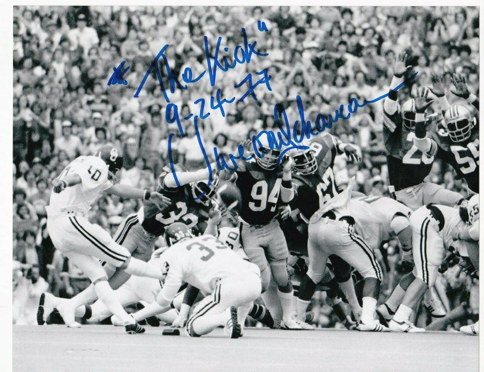 UWE VON SCHAMANN OKLAHOMA SOONERS THE KICK 9-24-77