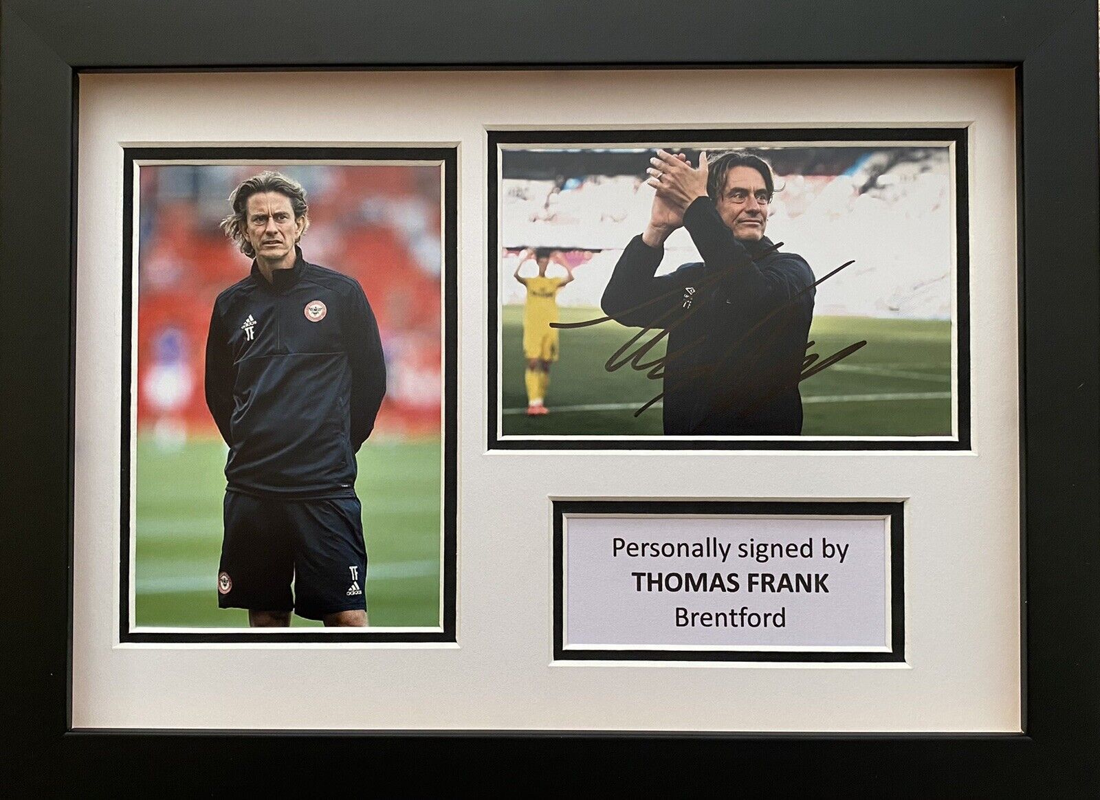 Thomas Frank Hand Signed Brentford Photo Poster painting In A4 Frame Display, See Proof