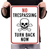Warning No Trespassing - Vintage Metal Signs(12*16Inch) - Warning