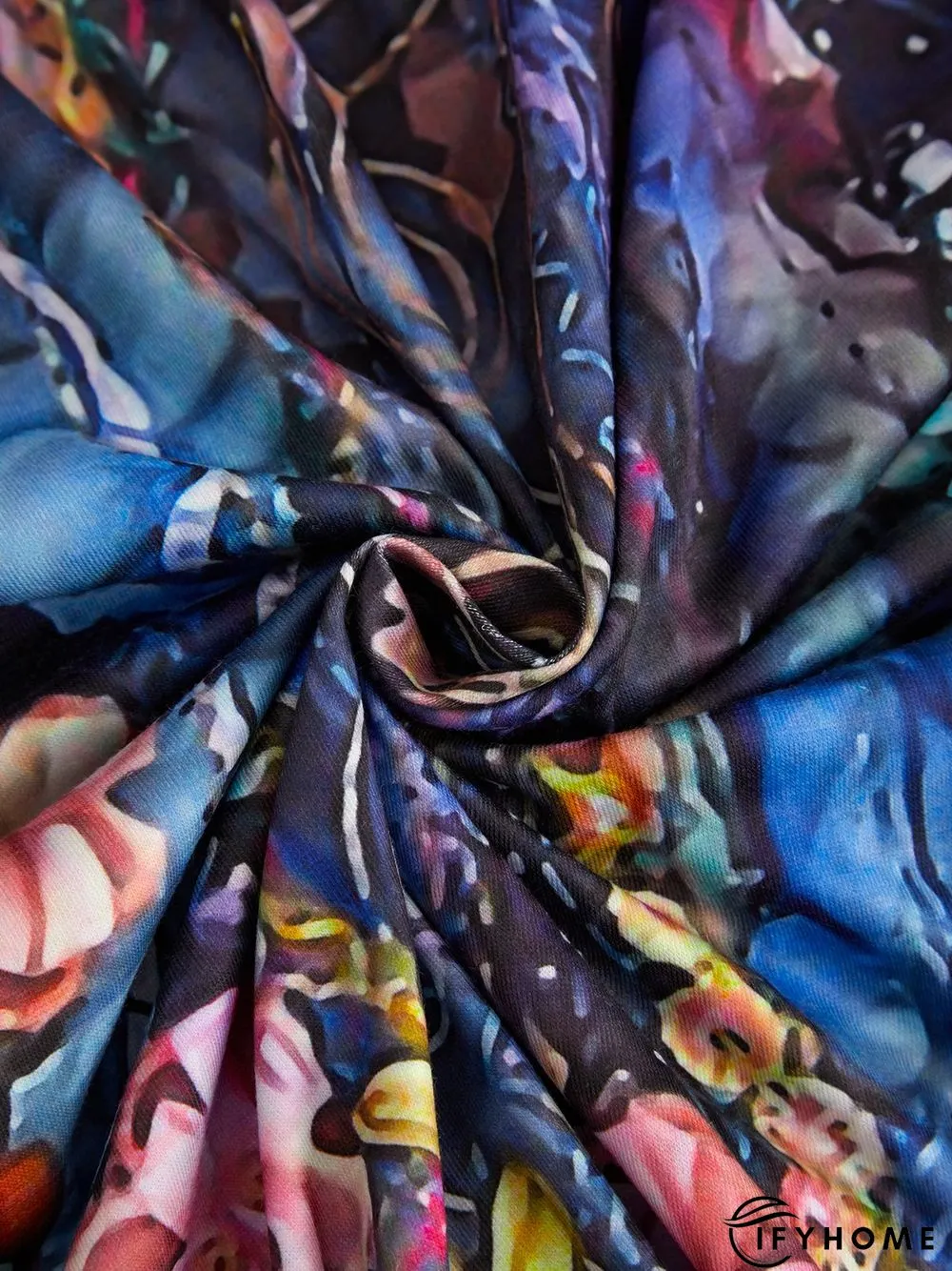 Vintage V Neck Fit Cotton-Blend Sweatshirt | IFYHOME