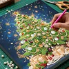 DIY Special Shape Diamond Painting Pearl Art With Inner Frame Kit 25x25cm(christmas trees)