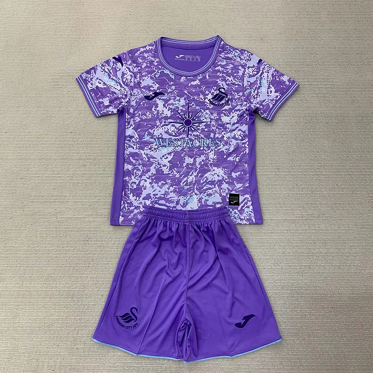 24/25 Swansea City Second Away Kids Set