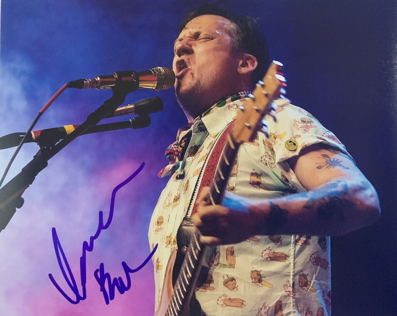 ISAAC BROCK HAND SIGNED 8x10 Photo Poster painting MODEST MOUSE SINGER AUTOGRAPH AUTHENTIC COA