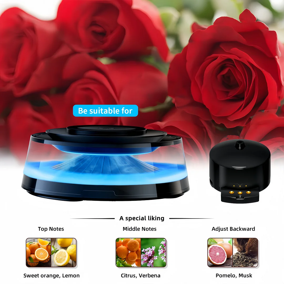 Wireless magnetic charger Atmosphere light Audio Cloud viewing Car aromatherapy