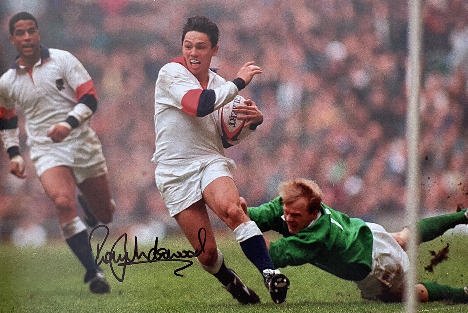 Rory Underwood Genuine Hand Signed England 12x8 Photo Poster painting 2