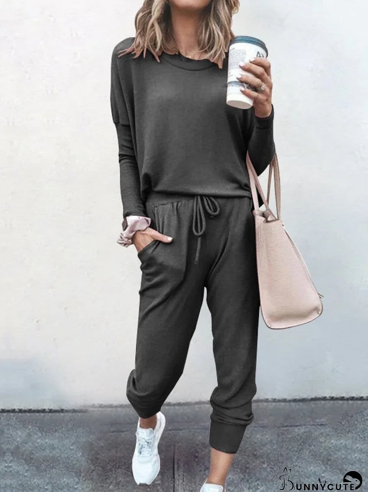 Knitted Top and Bottom Set for Women