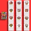 Flowerpot Diamond Art Monthly Flip Tabletop Calendar January 2027 - December 2027 Small Desktop Calendar Planner for Living Room Bedroom Office Desk Gift Giving