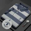 New striped thin polo shirt